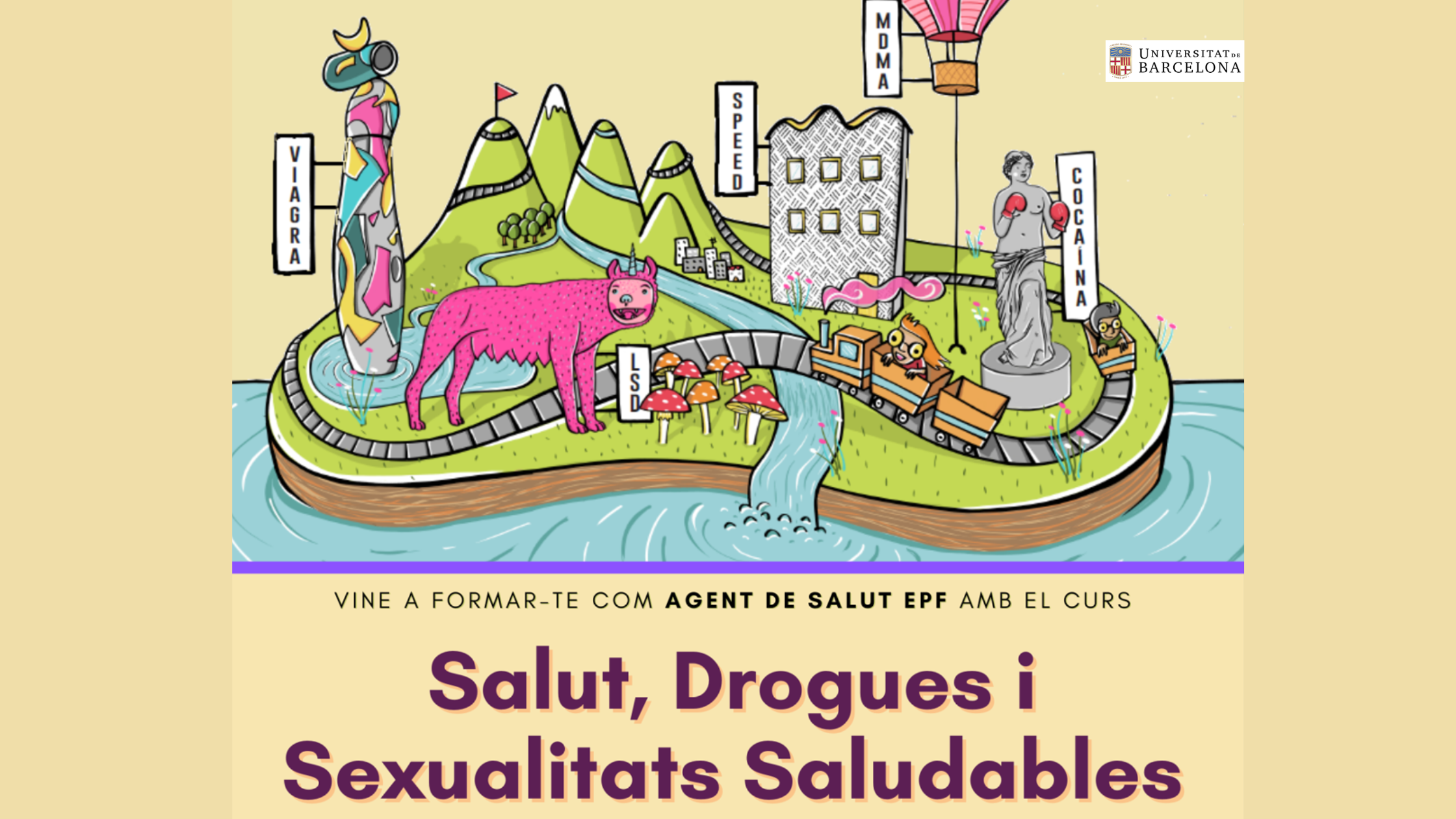 Nueva edición del curso EPF: “Salud, Drogas y Sexualidades Saludables” en la UB – Campus Mundet