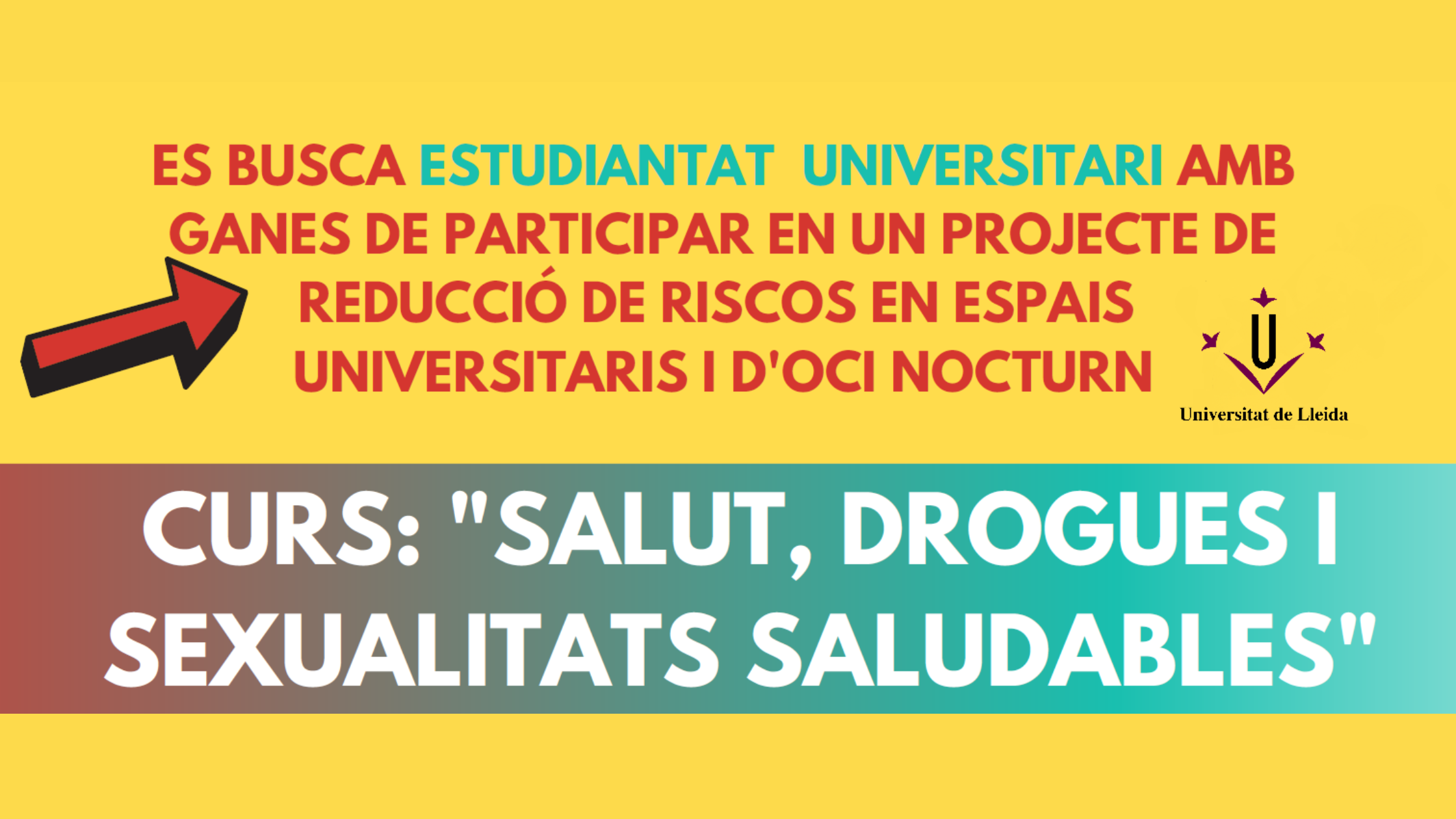 Nueva edición del curso EPF 2023: «Salud, Drogas y Sexualidades Saludables» en la Universitat de Lleida