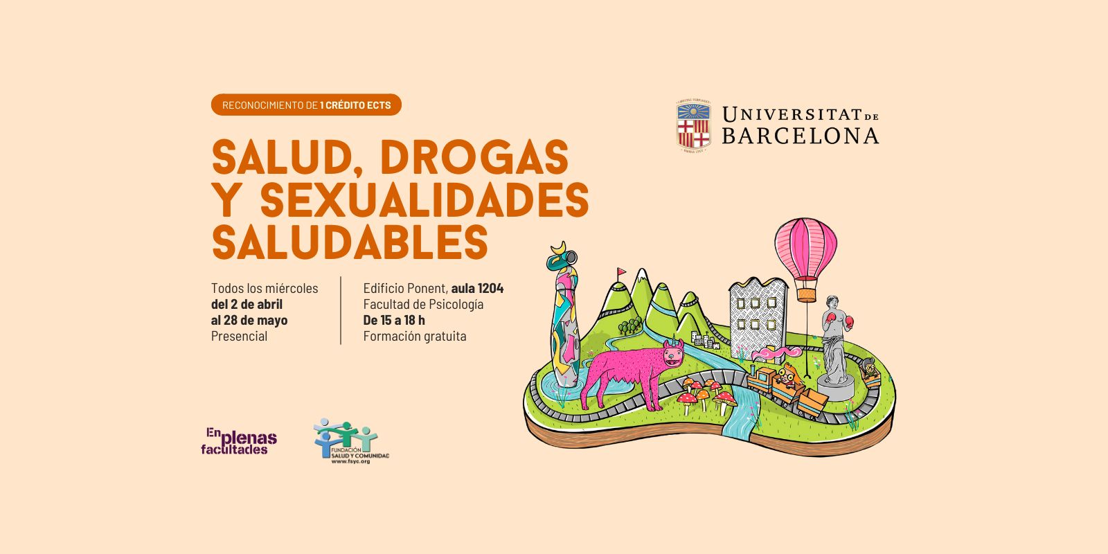 Curso EPF 2025: «Salud, Drogas y Sexualidades Saludables» en la Universidad de Barcelona