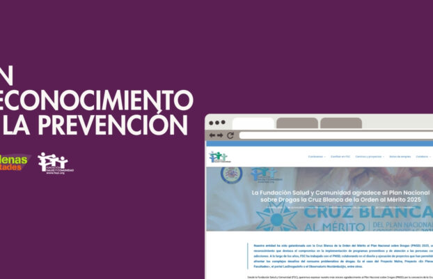 EPF celebra el reconocimiento a la Fundación Salud y Comunidad con la Cruz Blanca del PNSD